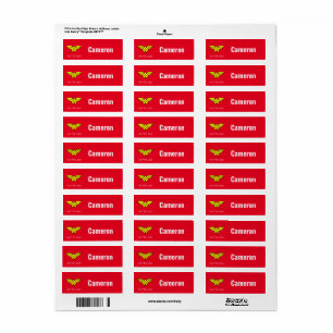 Etiqueta Mulher Maravilha   Logotipo clássico