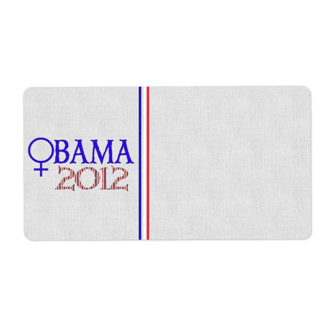 ETIQUETA MULHERES PARA OBAMA (Frente)