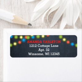 Etiqueta Múltiplas Luzes Vermelha Personalizadas