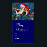 ETIQUETA MUSICAL CHRISTMAS NIGHT/PAPAIS NOEIS BUGLER<br><div class="desc">Pintura colorida,  branca e artística em acrílico para o Natal.</div>