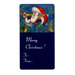 ETIQUETA MUSICAL CHRISTMAS NIGHT/PAPAIS NOEIS BUGLER<br><div class="desc">Pintura colorida,  branca e artística em acrílico para o Natal.</div>