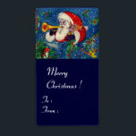 ETIQUETA MUSICAL CHRISTMAS NIGHT/PAPAIS NOEIS BUGLER<br><div class="desc">Pintura colorida,  branca e artística em acrílico para o Natal.</div>
