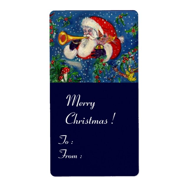 ETIQUETA MUSICAL CHRISTMAS NIGHT/PAPAIS NOEIS BUGLER (Frente)