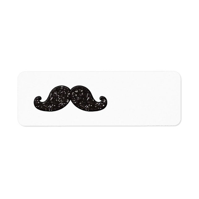 ETIQUETA MUSTACHE PRETO DIVERTIDO (Frente)