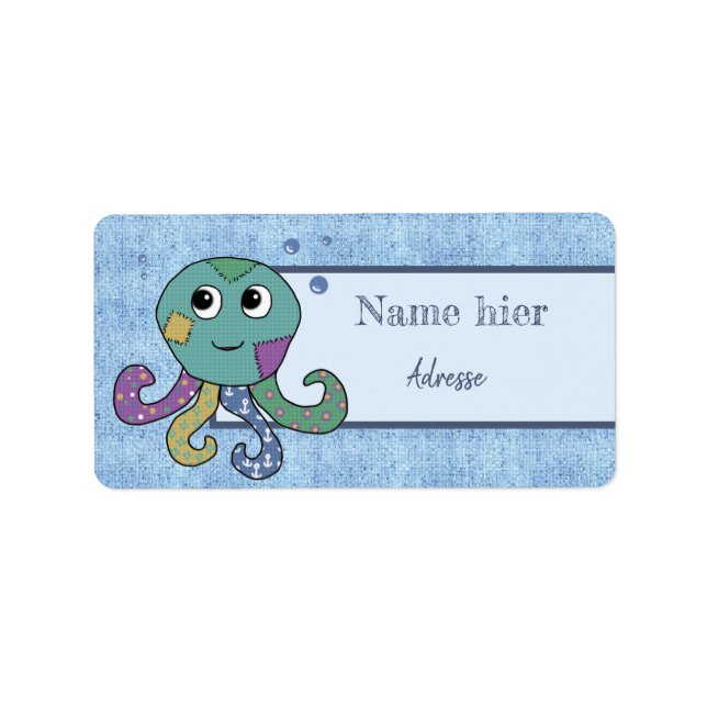 Etiqueta Musteroktopus (Frente)