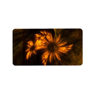 Etiqueta Mystique Garden Abstrato Art