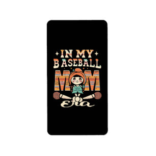 Etiqueta Na Minha Era De Mãe De Beisebol