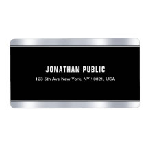 Na moda Black Silver Elegante Modelo Shipping