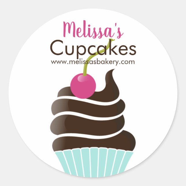 Etiqueta na moda do frasco ou da caixa da cereja (Frente)