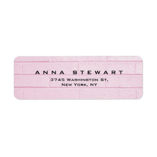 Etiqueta Na moda Pink Wall Professional Moderna Feminina