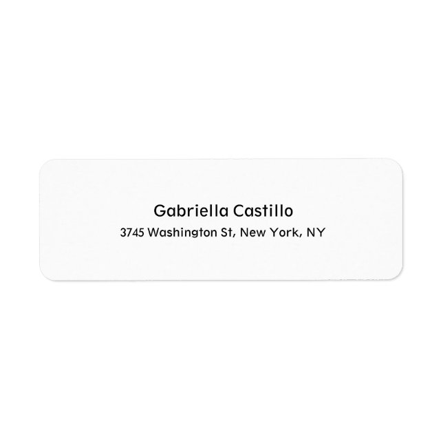 Etiqueta Na moda profissional moderno - Tendência simples - (Frente)