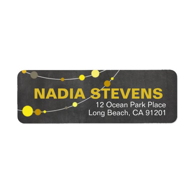 Etiqueta Na moda Strands | amarelo-quadro (Frente)