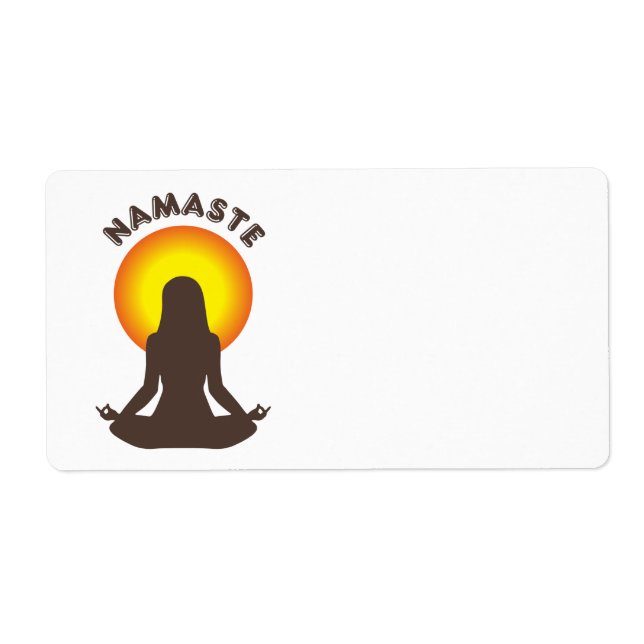 Etiqueta Namaste (Frente)