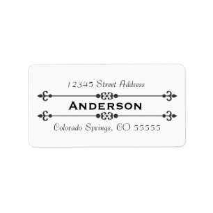 Etiqueta Name in Center - Address Label