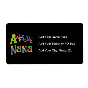 Etiqueta Nana T-shirts e presentes incríveis