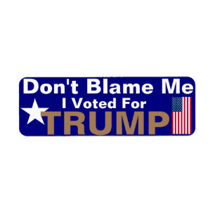 Etiqueta Não me culpem, votei em Trump