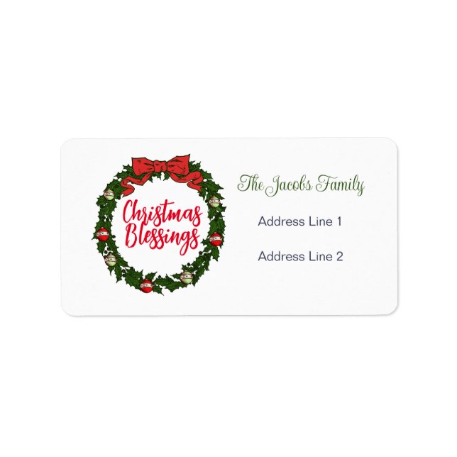 Etiqueta Natal (Frente)