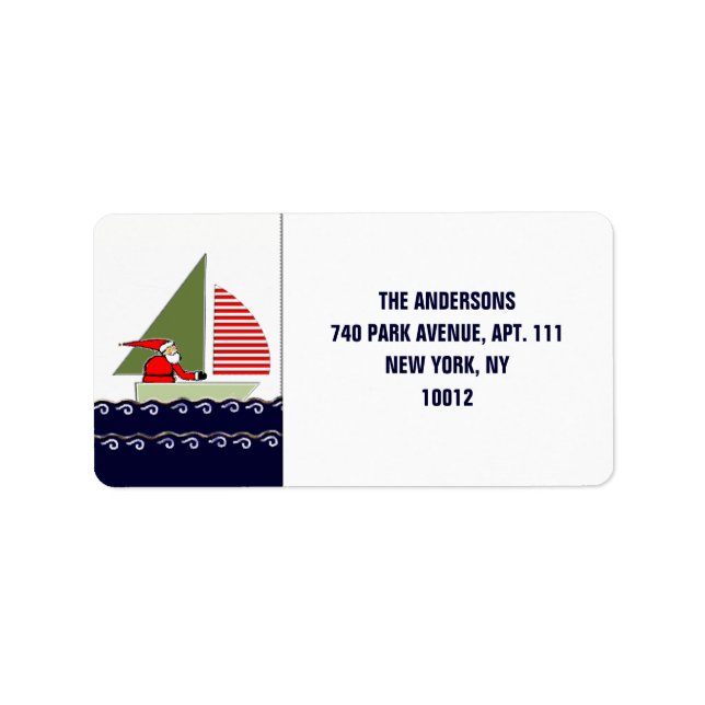 Etiqueta Natal à Vela (Frente)