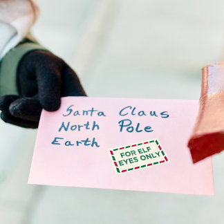 Etiqueta Natal apenas para Olhos Elfos
