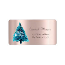 Natal,Árvore de Natal Azul, Rosa Dourado