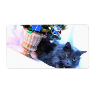 Etiqueta Natal cinzento