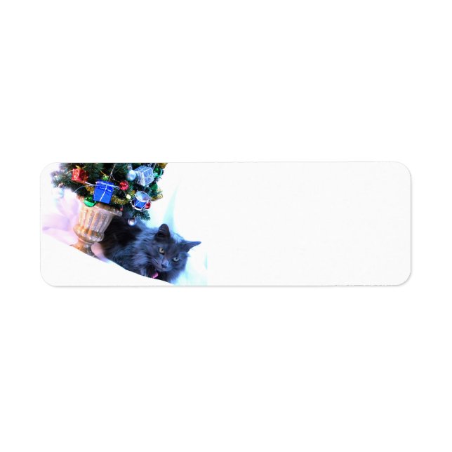 Etiqueta Natal cinzento (Frente)