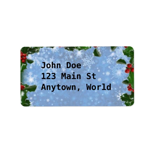 Etiqueta Natal clássico (Frente)