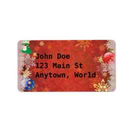 Etiqueta Natal clássico