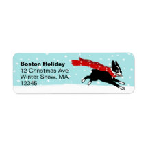 Natal de Boston Terrier Winter Holidy Dog Cujo Cac