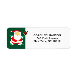 Etiqueta Natal de futebol