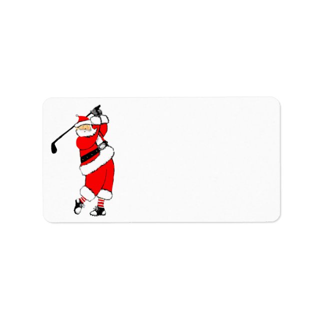 Etiqueta Natal de Golfe (Frente)