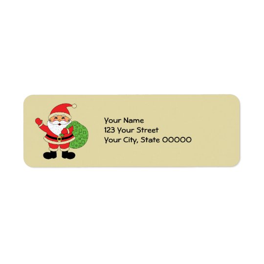 Etiqueta Natal de Papai Noel