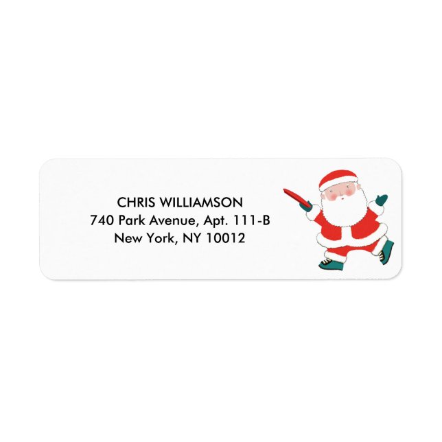 Etiqueta Natal do Ultimate Frisbee (Frente)