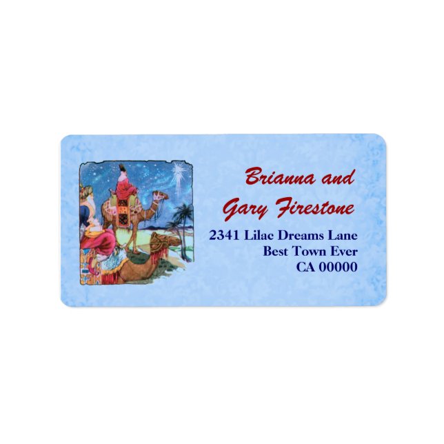 Etiqueta Natal dos Três Sábios (Frente)