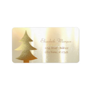 Etiqueta Natal, Dourada árvore de Natal