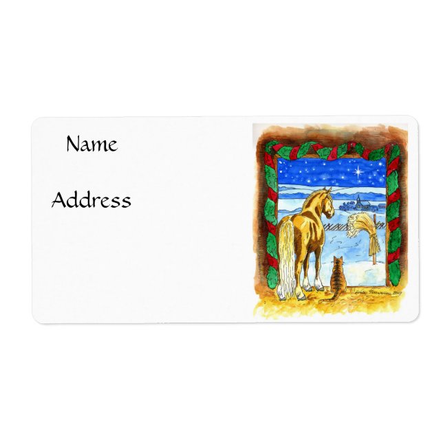 Etiqueta Natal estável (Frente)