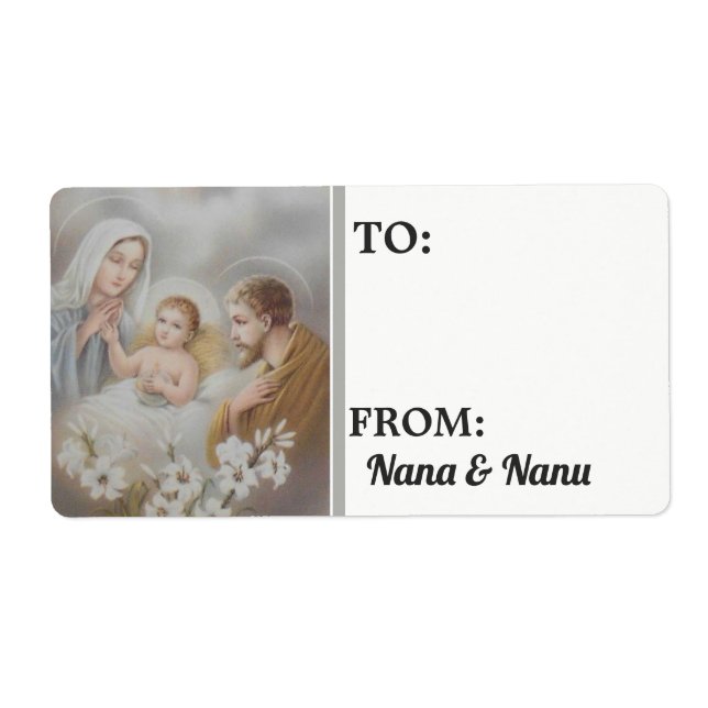 Etiqueta Natal personalizado (Frente)