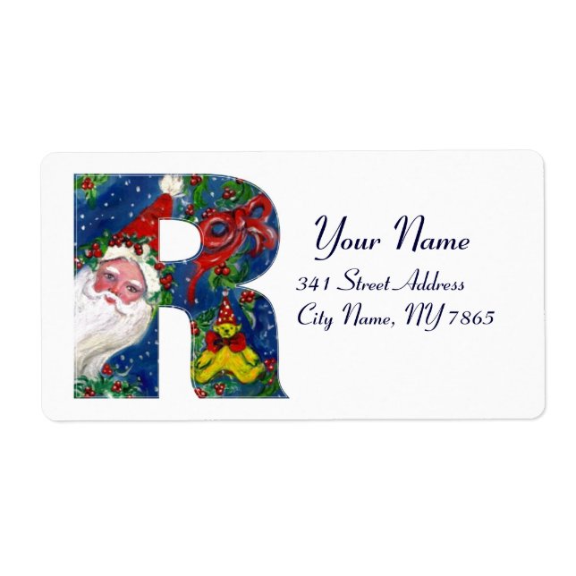 ETIQUETA NATAL R/SANTA CLAUS COM BORRACHA VERMELHA (Frente)