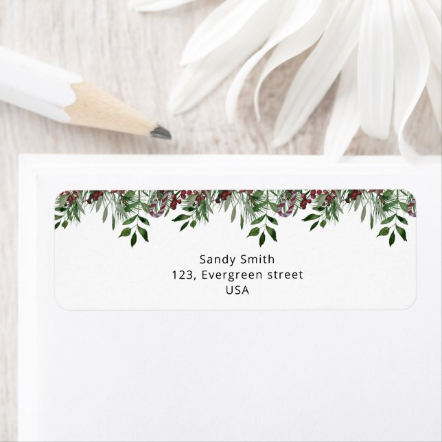 Etiqueta Natal Sempre Verde  (Insitu)