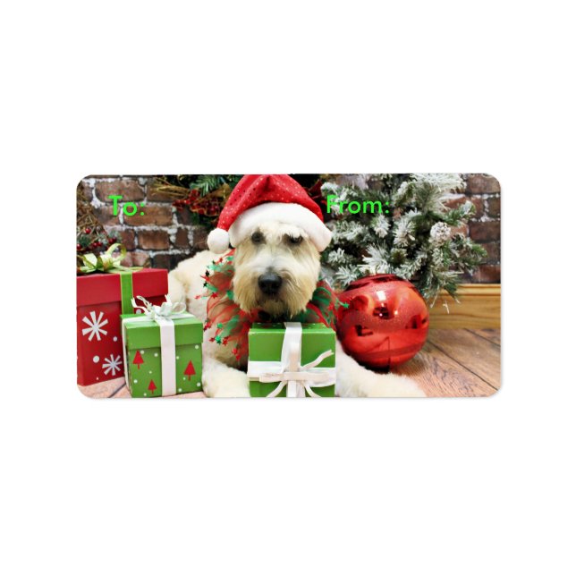 Etiqueta Natal - Wheaten Terrier - Bailey (Frente)