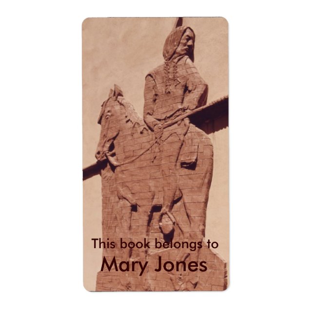 Etiqueta Native American Bookplate (Frente)