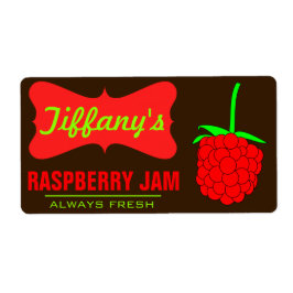 Etiqueta Natural orgânico | Framboesa | Emperramentos feito