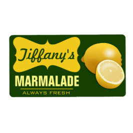 Etiqueta Natural orgânico | Limão | Limão Marmalade