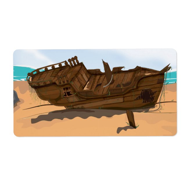Etiqueta Naufrágio do Beached (Frente)