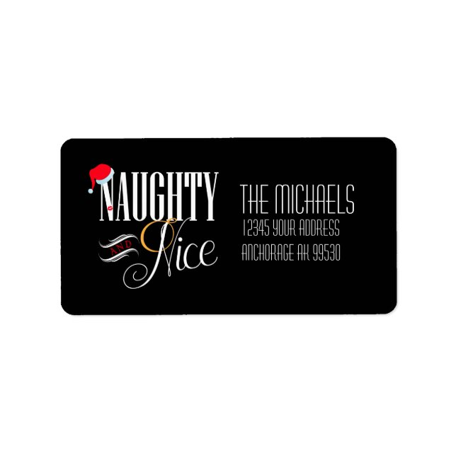 Etiqueta Naughty e Nice, Feriado (Frente)