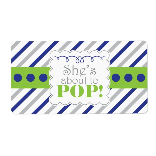 Etiqueta Náutica Ela está prestes a POP (Frente)