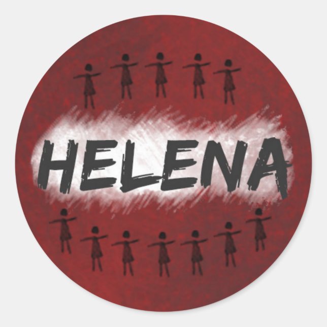 Etiqueta negra órfã - Helena (Frente)