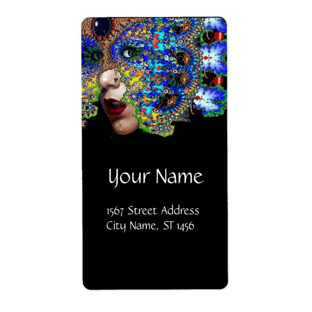 Etiqueta negro EPHEMERAL (Frente)