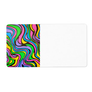 Etiqueta Neon Brook-Psychedelic Arte Moderna