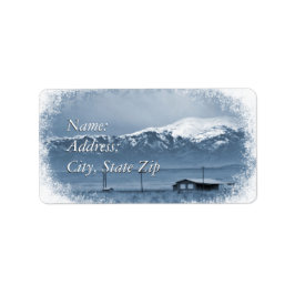 Etiqueta Neve Chegando (Natal)